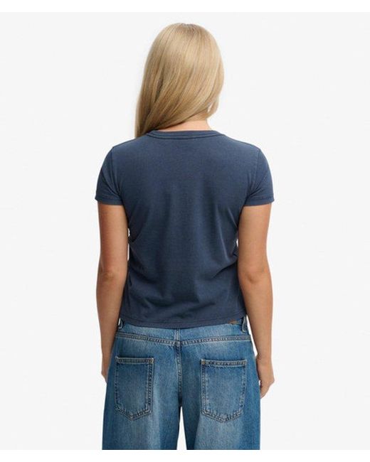 Superdry Blue & Co Athletic Essentials Fitted Graphic T-shirt