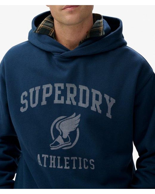 Homme Sweat À Capuche Overtaille Vintage Athletic Taille Superdry pour homme en coloris Blue
