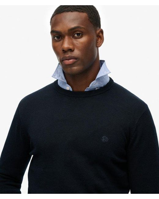 Superdry Blue & Co Essentials Cotton Jumper for men