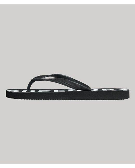 Superdry Black & Co Code Core Sport Flip Flops for men