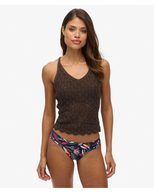 Superdry Black & Co Ruched Bikini Briefs