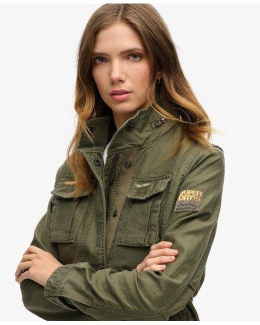 Superdry Green Embellished Classic M65 Jacket