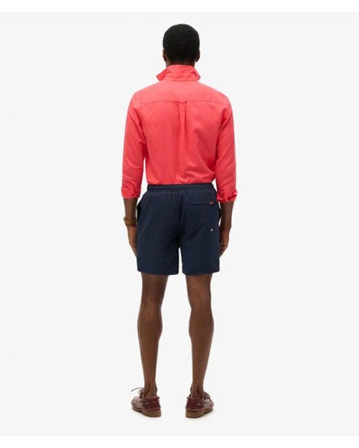 Superdry Blue & Co Sport Graphic 17-inch Swim Shorts for men