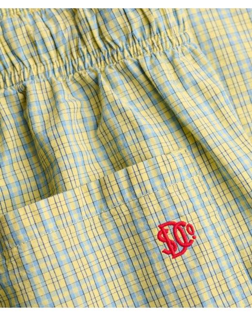 Superdry Green & Co Mini Check Cotton Trousers