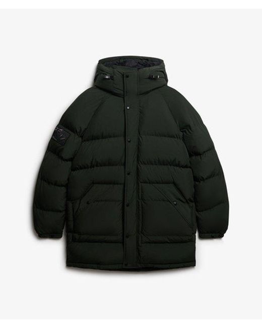 Superdry Green & Co Xpd Long Baffle Parka Jacket for men