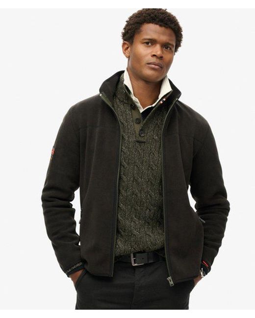 Superdry Black & Co Active Full Zip Fleece for men