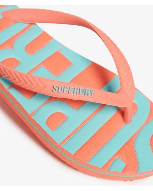 Superdry Pink & Co Vintage Flip Flops
