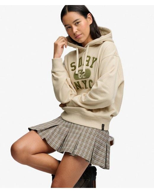 Superdry Natural & Co Vintage Prep Chenille Hoodie