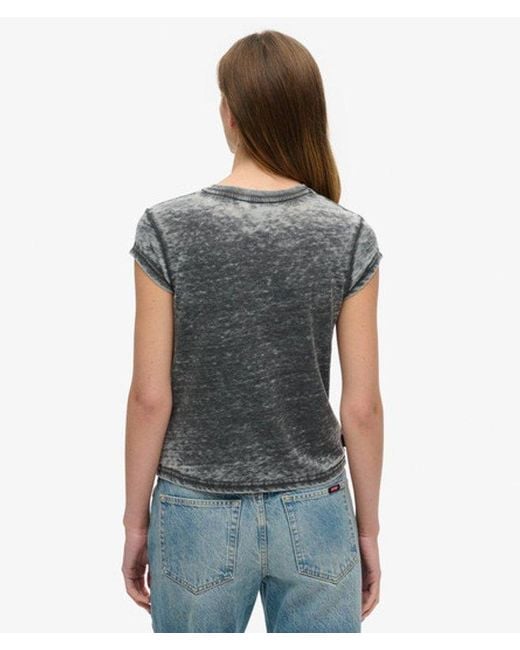 Superdry Blue & Co Biker Rock Graphic T-shirt