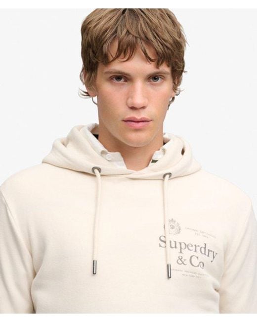 Superdry White & Co 1954 Company Relaxed Hoodie for men