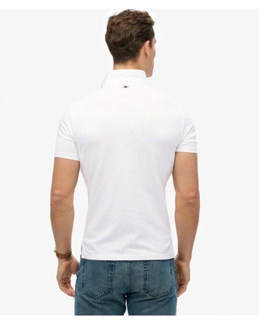 Superdry White & Co Essential Jersey Polo Top for men