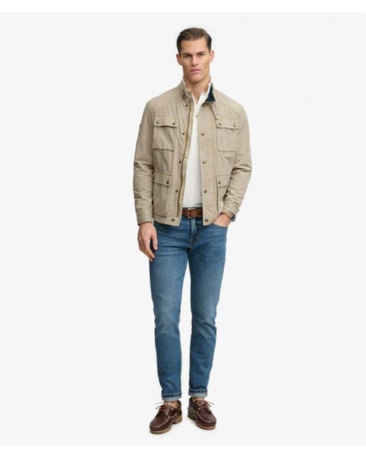 Superdry Natural & Co Merchant Ripstop Racer Jacket for men