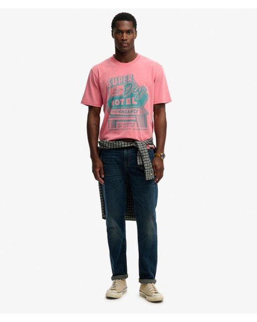 Superdry Red & Co Roadside Trade Loose T-shirt for men