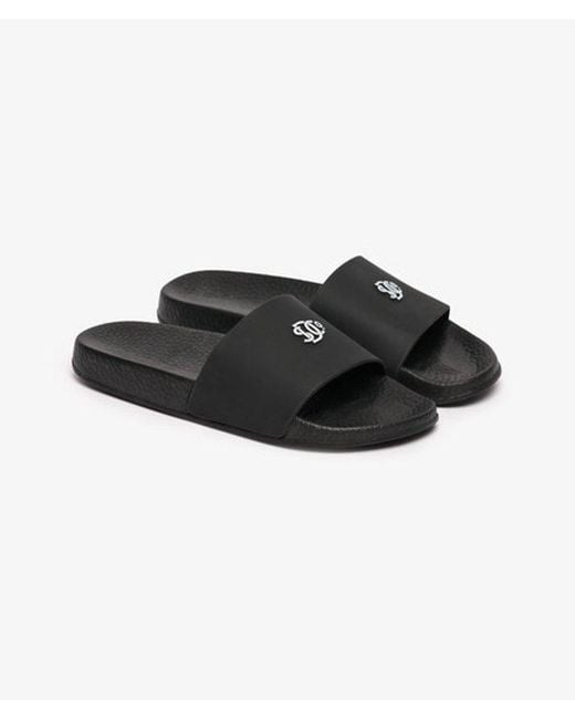 Superdry Black & Co . Pool Sliders for men
