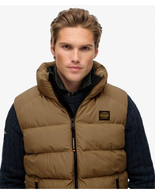 Superdry Yellow & Co Sports Puffer Gilet for men