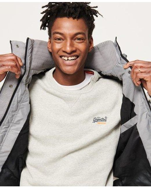 Superdry Gray Technical Sd-Windattacker Concrete Marl for men