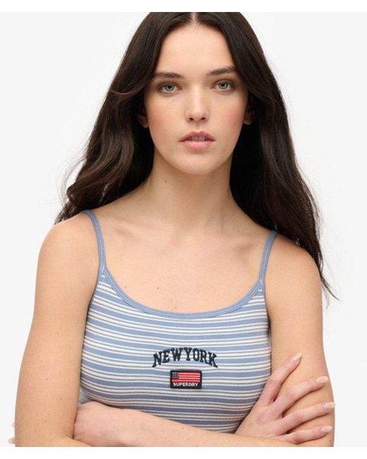 Superdry Blue Athletic Essentials Cami Top