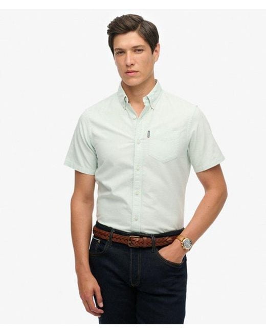 Superdry White & Co Oxford Short Sleeve Shirt for men