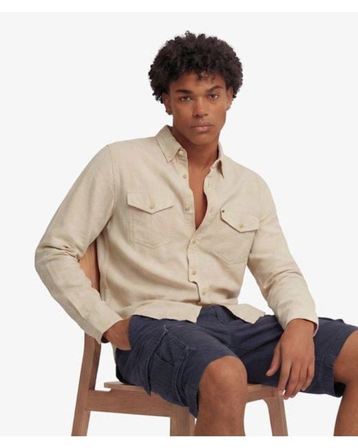 Superdry Natural & Co The Merchant Store- Lite Long Sleeve Shirt for men