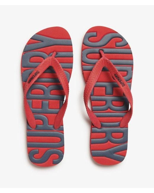 Superdry Red & Co Vintage Flip Flops for men