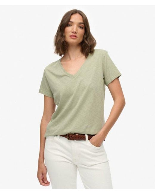 Superdry Gray & Co Studios Slub Embroidered T-shirt