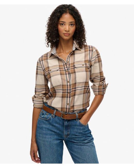 Superdry Brown & Co Lumberjack Check Flannel Shirt