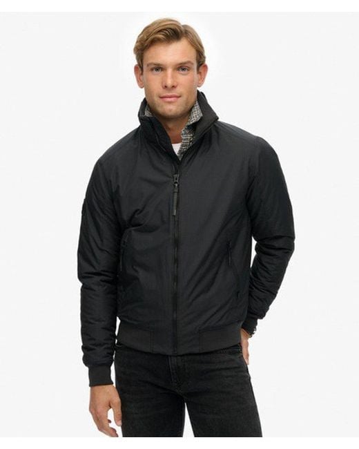 Superdry Black City Harrington Jacket for men
