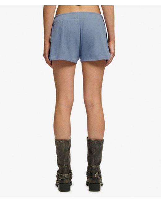 Superdry Blue & Co Athletic Essentials Waffle Retro Shorts