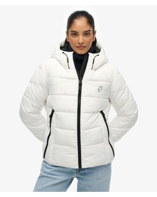 Superdry Gray & Co Hooded Spirit Sports Puffer Jacket