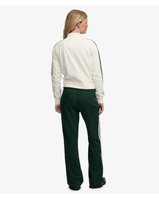 Superdry White & Co Athletic Essentials Stripe Flare joggers