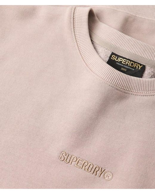 Superdry Gray & Co Micro Logo Crew Sweatshirt for men