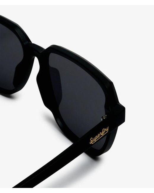Superdry Oversized Vierkante Zonnebril in het Black