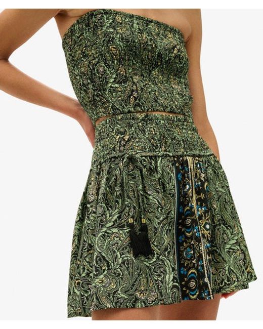Superdry Green & Co Paisley Print Mini Skirt