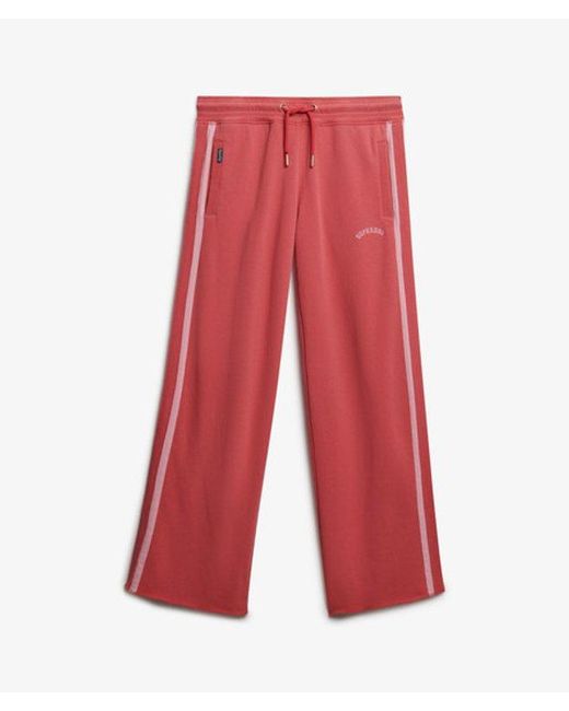 Superdry Red & Co Athletic Essentials Logo Straight joggers