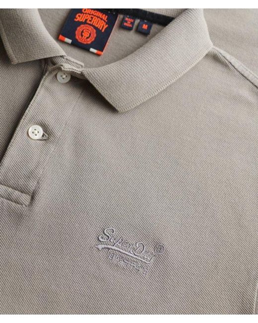 Superdry Gray & Co Vintage Destroy Polo Shirt for men