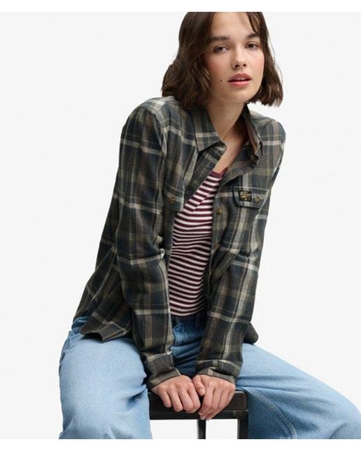 Superdry Blue & Co Lumberjack Check Flannel Shirt