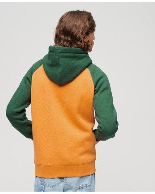 Sweat à capuche de baseball essential Superdry pour homme en coloris Orange