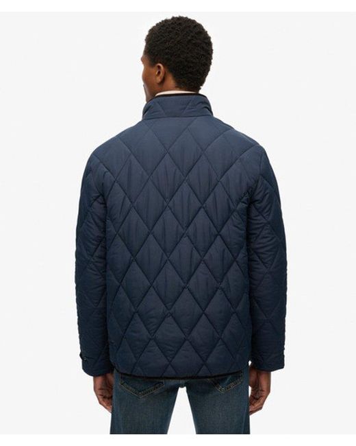 Superdry Blue Quilted Estate Liner Jacket for men
