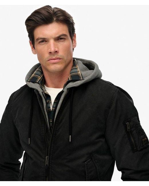 Superdry Black & Co Military Ma1 Bomber Jacket for men
