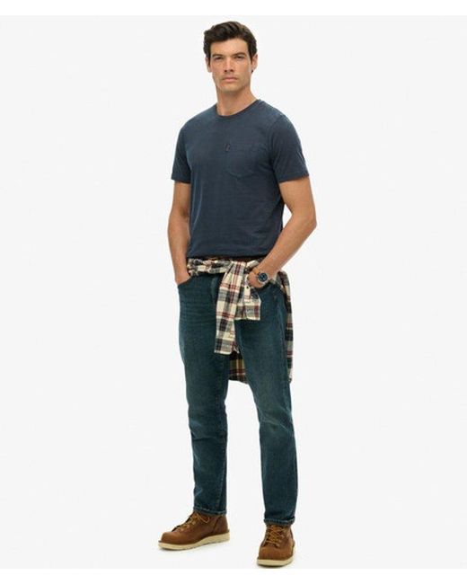 Superdry Blue & Co Classic Essential Pocket T-shirt for men