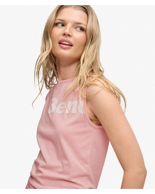Superdry Red Bench X & Co Bench Fitted Layer Tank Vest