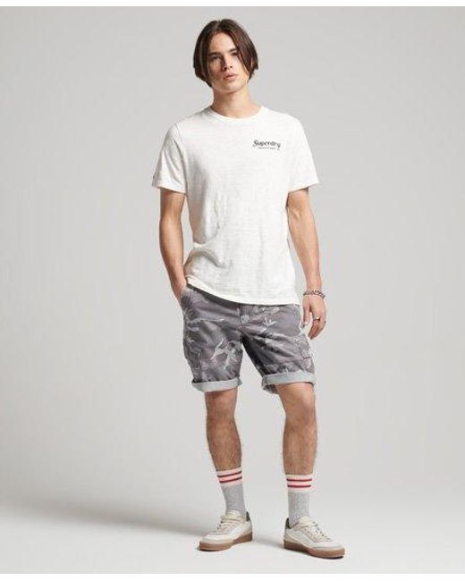 Superdry Core Cargo Shorts in Light Grey (Gray) for Men | Lyst
