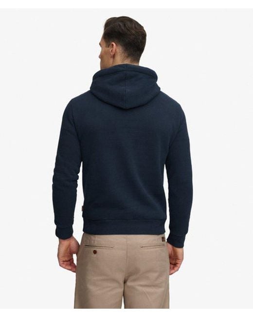 Superdry Blue & Co Stacked Hoodie for men