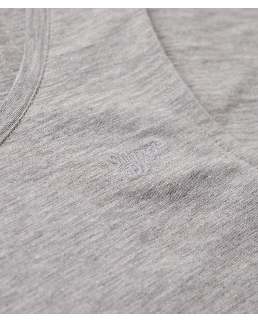 Superdry Gray & Co Ladies Classic Embroidered Scoop Neck Tank Top