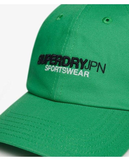 Casquette de baseball sport style Superdry en coloris Green