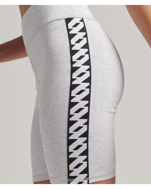 Superdry White & Co Elastic Logo Cycle Shorts