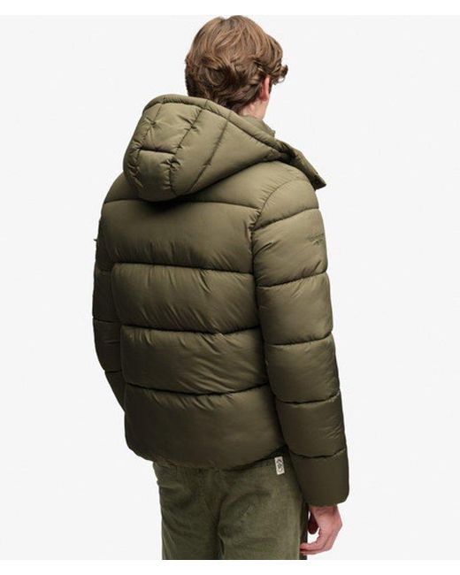Superdry Green Premium Ripstop Puffer Jacket for men