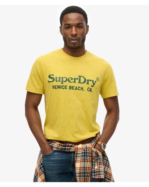 Superdry Yellow & Co Venue Classic Logo T-shirt for men