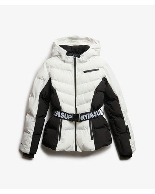 Superdry White & Co Luxe Belted Ski Padded Jacket