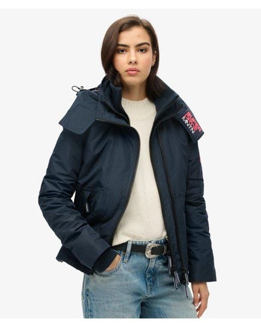 Superdry Blue & Co Hooded Mountain Windbreaker Jacket